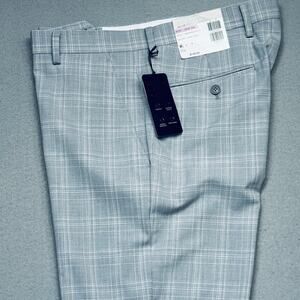 Alfani Men's Slim-Fit Plaid Suit Pants, Grey 32x34 $135